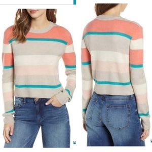 🆕️Cotton Emporium Multistripe Crop Sweater